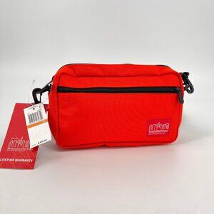 Manhattan Portage Jogger Small Red Cordura Crossbody Bag Shoulder Strap Size S
